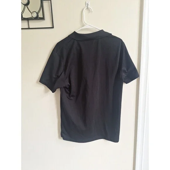 Image Solutions Unisex Black Polo T-Shirt Size L - Picture 4 of 5